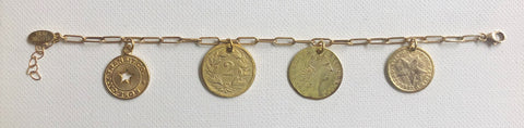 Gold Coin Bracelet