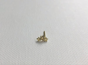 Gold Triple Star Stud