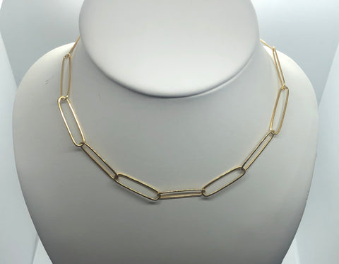 Large Paper Clip Chain Choker