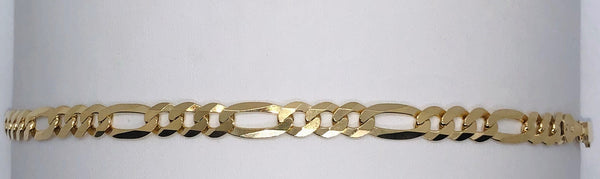 Gold Figaro Chain Bracelet