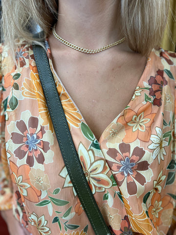 Gold Sparkly Cuban Link Choker
