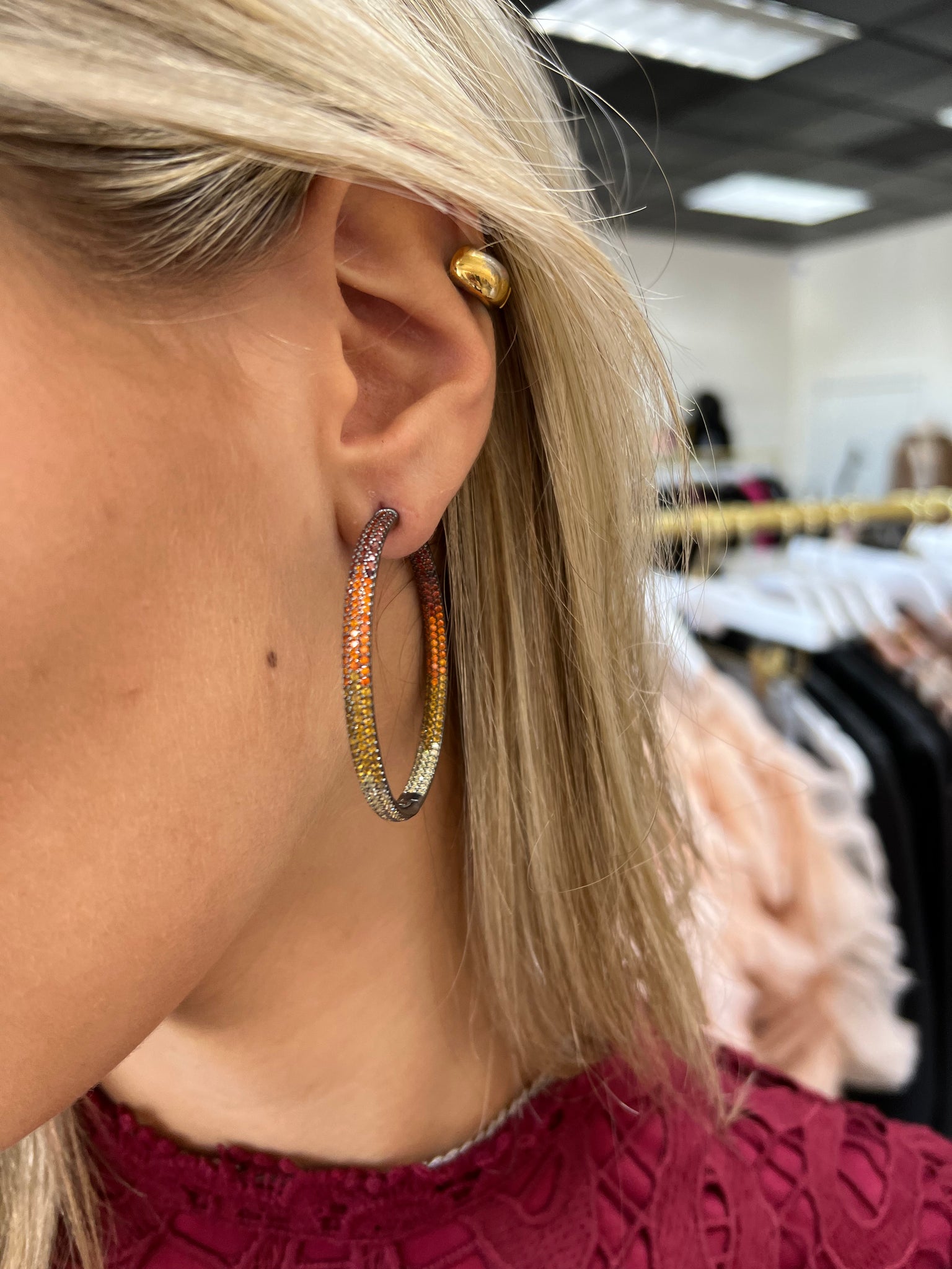 Gunmetal Ombre Hoop