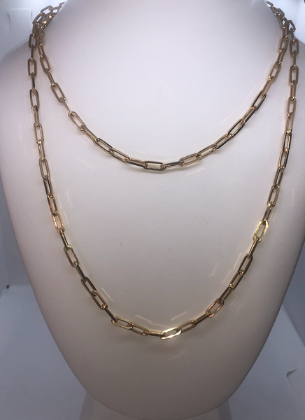 Gold Classic Long Chain Necklace