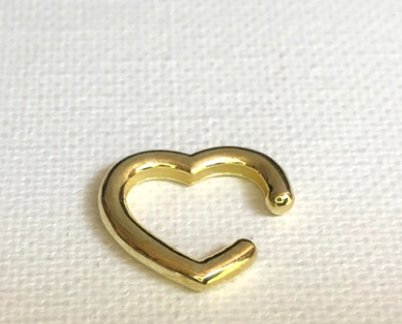 Gold Heart Ear Cuff
