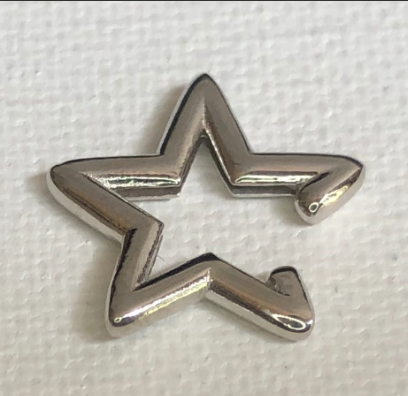 Silver Star Ear Cuff