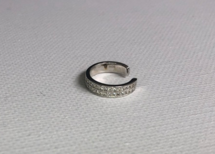 Silver CZ Classic Ear Cuff