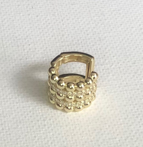 Gold Ball Ear Cuff
