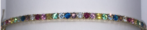 Rainbow Tennis Bracelet