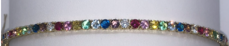 Rainbow Tennis Bracelet