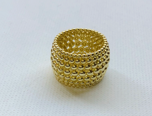 Gold Layered Ball Ring