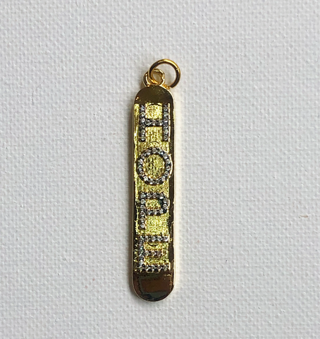 Gold HOPE Charm
