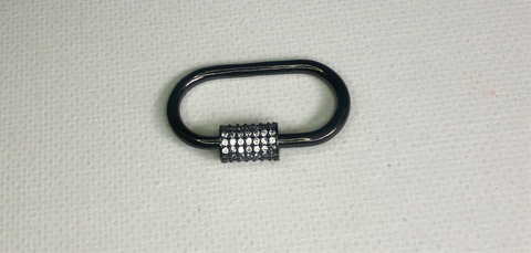 Black Carabiner Charm