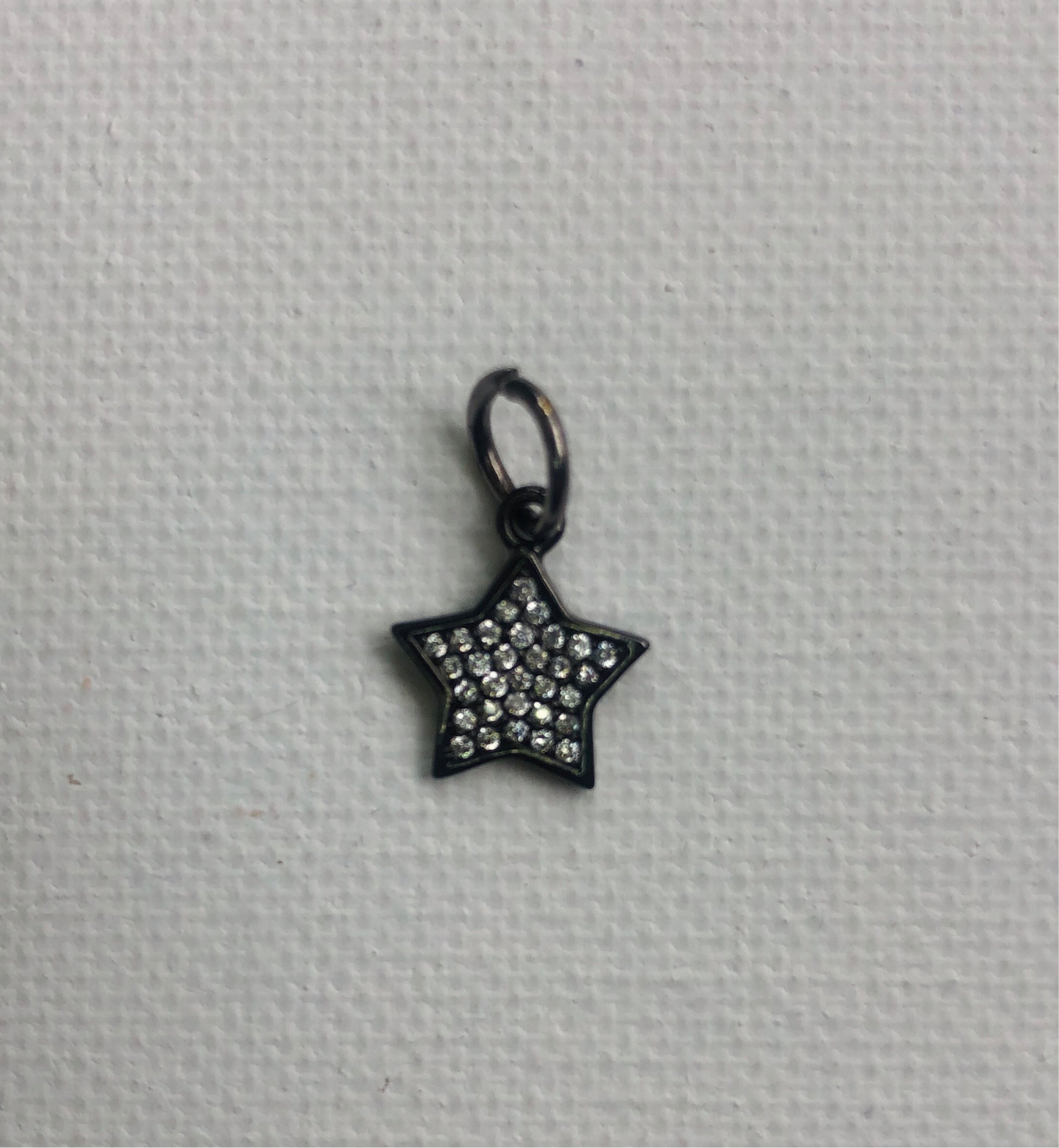 Gunmetal Star Charm