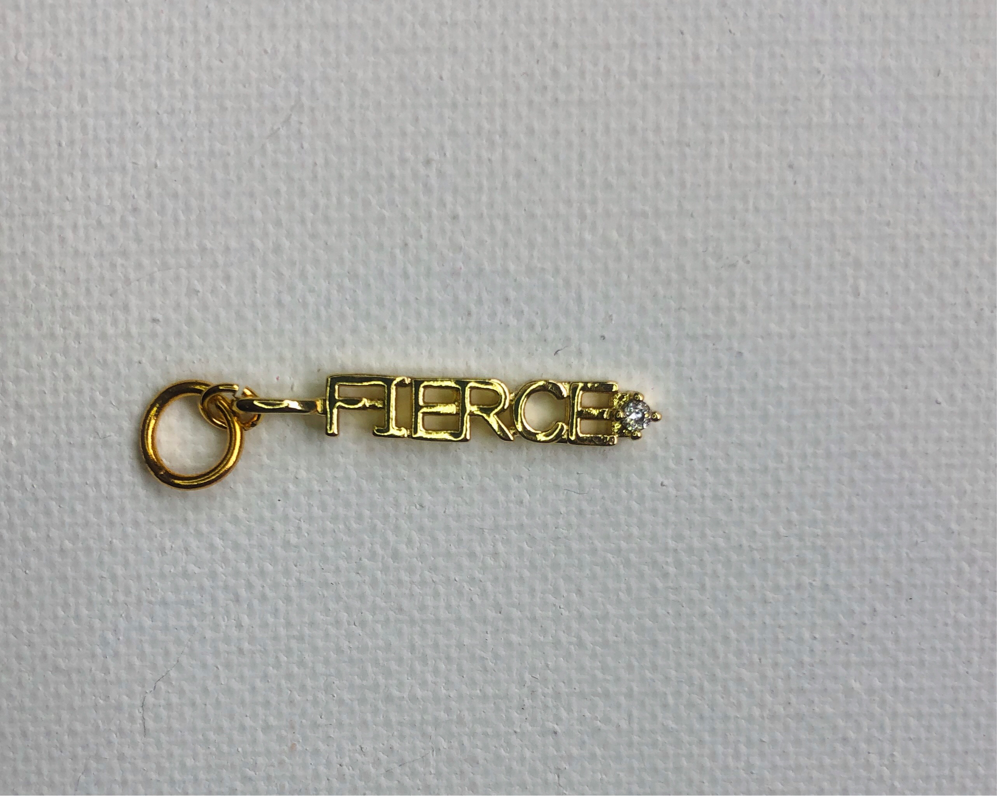 Gold FIERCE Charm