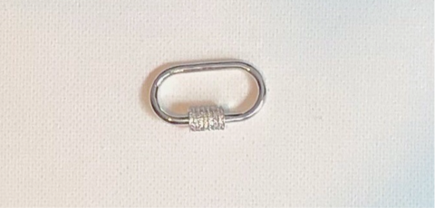 Silver Carabiner Charm
