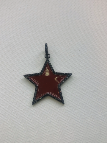 Red Enamel Heart Charm